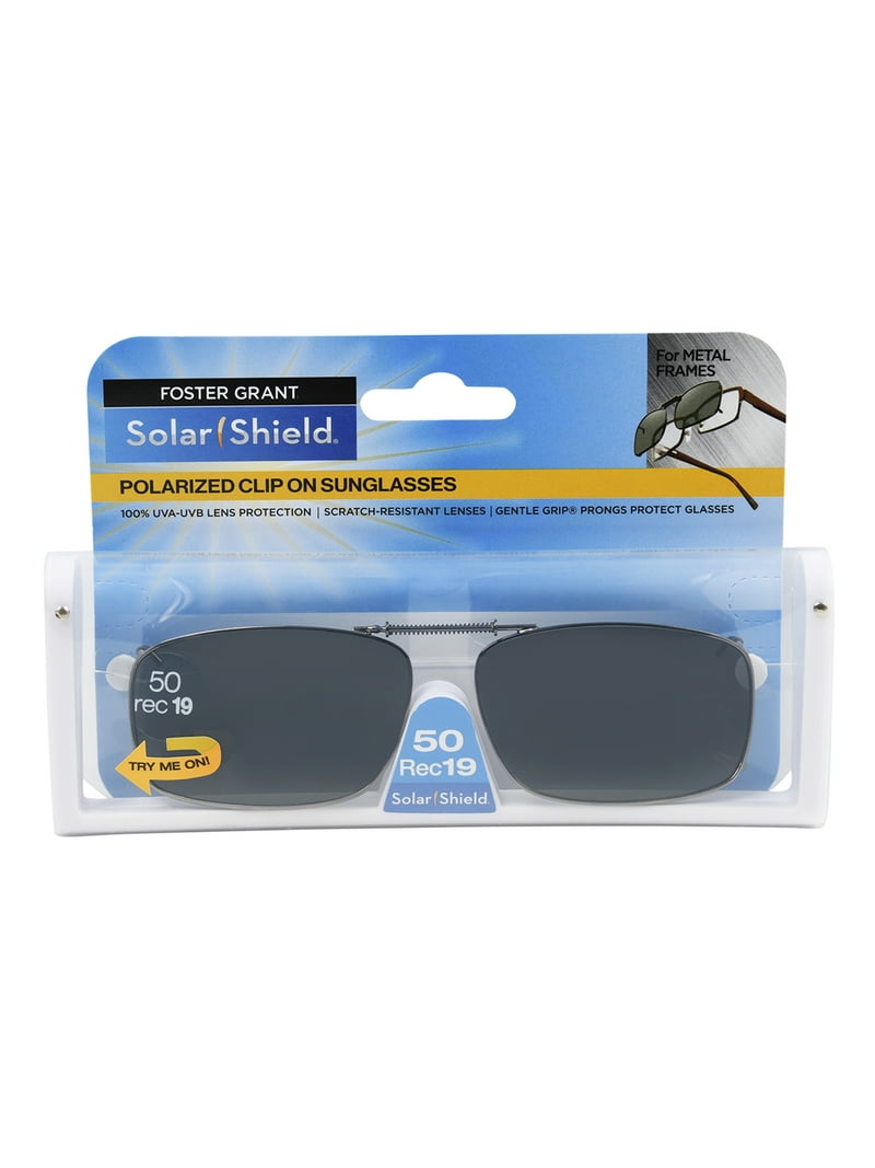 Foster Grant Solar Shield Sunglasses Polarized Rectangular