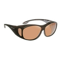 Solar Shield Dioptics Unisex Rectangle Sport Sunglasses, Tortoise Brown