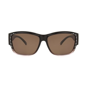 Solar Shield Square Fit-Over Sunglasses, Leopard