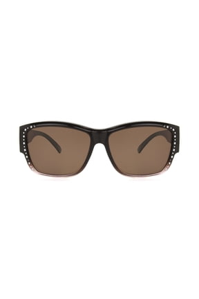 Dioptics Unisex Square Fashion Sunglasses Brown