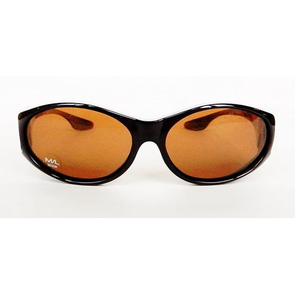Solar Shield Fit Over Your RX Glasses Polarized Sunglasses (1647) + Cloth