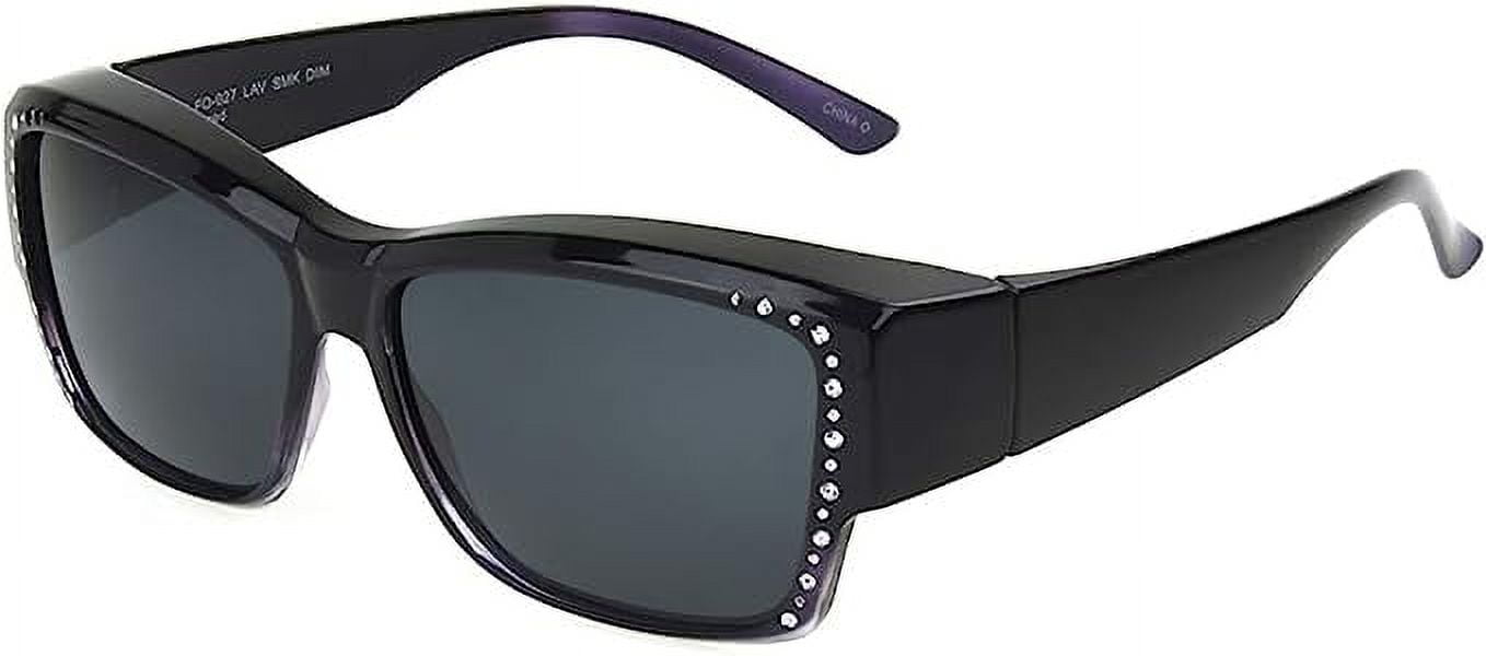 Solar Shield Fits Over FO-027 medium lav/purple polarized sunglasses