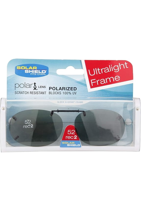 Polarized 52 rec2 Clip On Ultrlight Frame Sunglasses