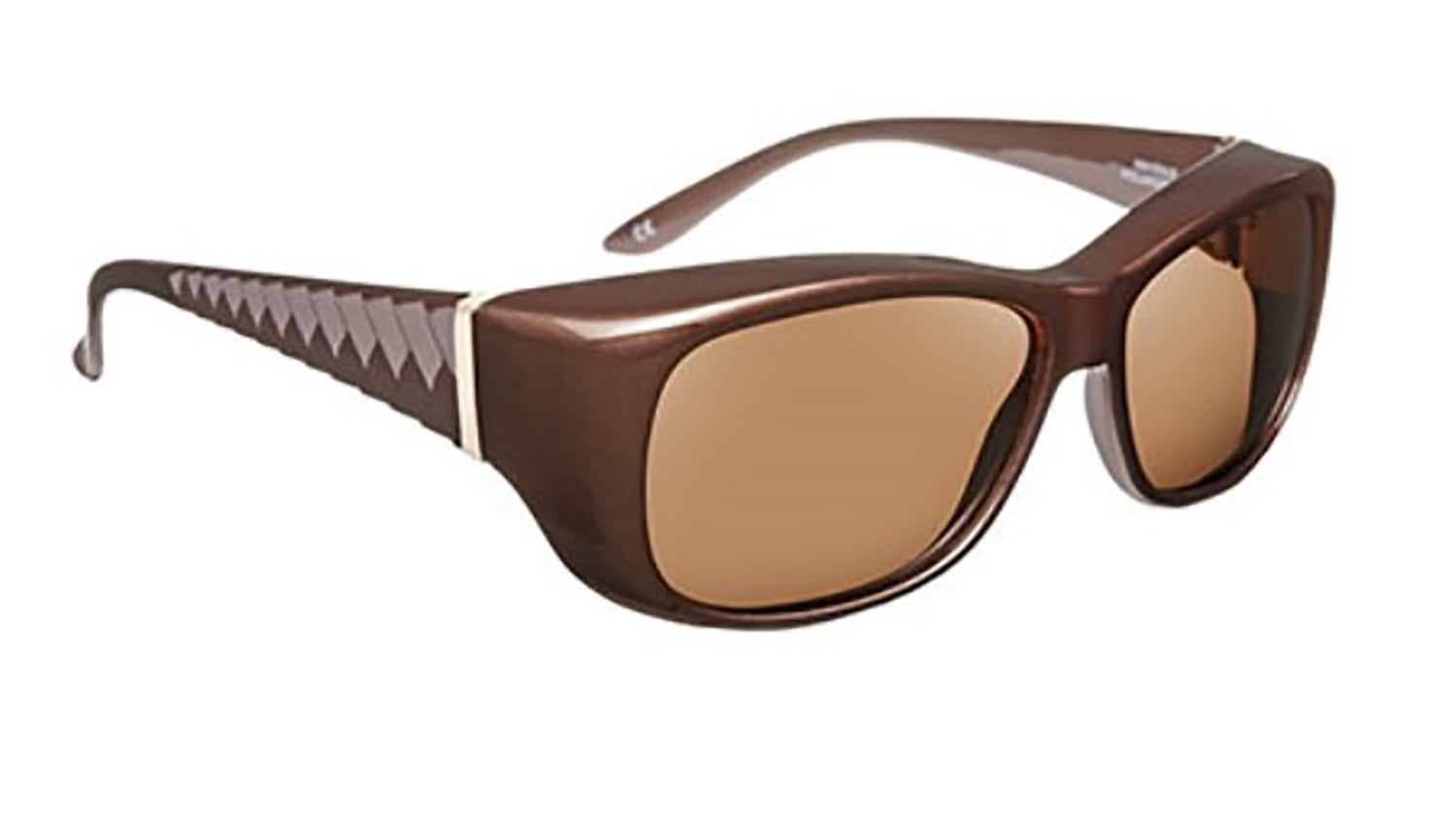 Solar Shield Unisex Brown Polarized Driving SolarShield Sunglasses SA09