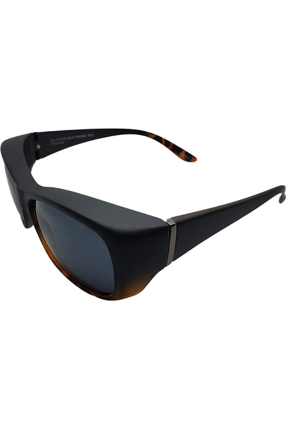 women Raquel Fits over prescribed glasses Sunglasses, Tortoise frame with GRAY Lenses, 54 mm US