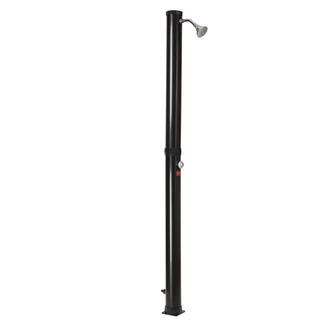 Sunneday Black Plastic Solar Shower with Temperature Control
