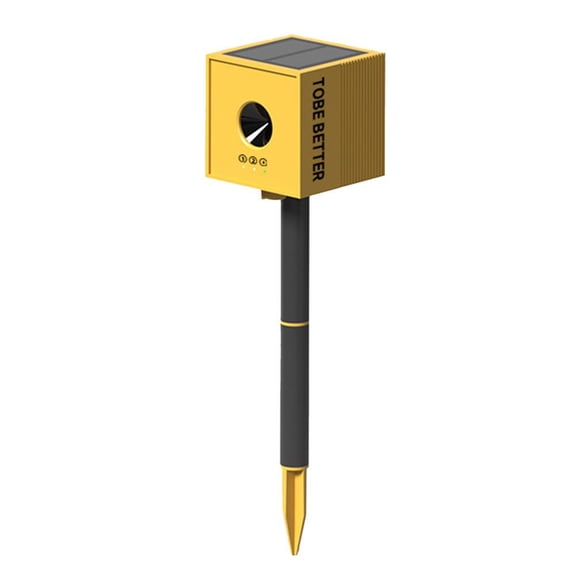 Solar Smart Bird Repeller, Ultrasonic & Infrared Sensor with Flash Light, Bird Deterrent for Orchard Vegetable Garden
