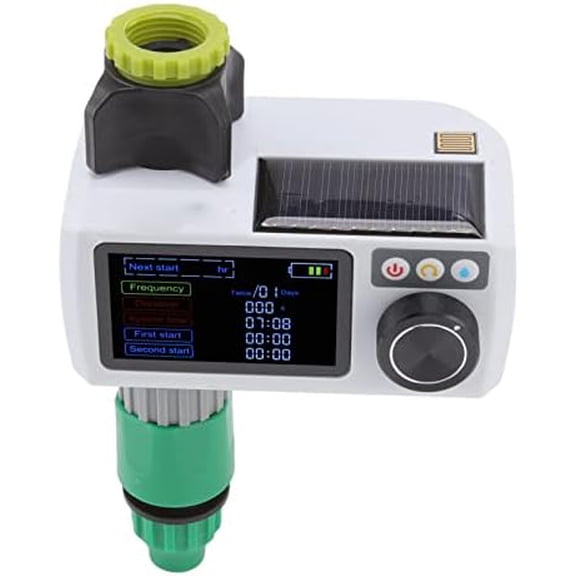 Solar Smart Water Timer, IP68 Real Time Self Inspection Solar Powered Hose Timer Automatic Drip Irrigation Kit for Outdoor Garden Lawn Irrigation System$$Garden &
