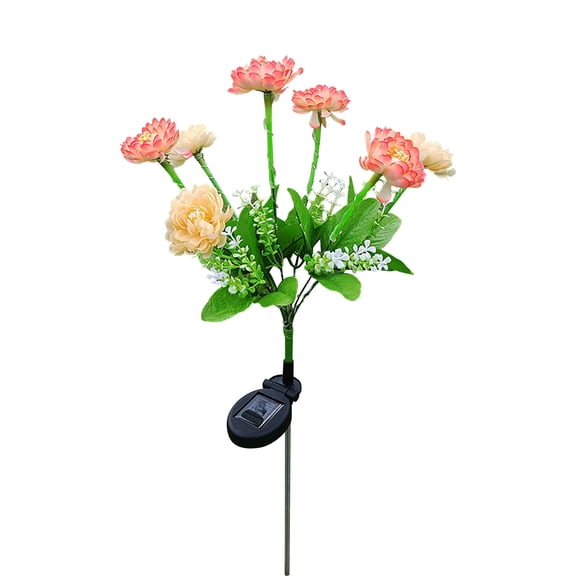 Solar Snow Lotus Light,Solar Flowers Outdoor Waterproof IP44,7-Head Snow Lotus Flower with Color Light,Solar Flower Lights Outdoor Garden Lights Outdoor Waterproof for Garden,Yard,Pathway