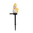 thumbnail image 1 of Solar Snowman Garden Lights, Outdoor Christmas Decorations with Warm White LED, Auto On/Off IP65 Waterproof Stake Light for Yard Pathway(Yellow), 1 of 1