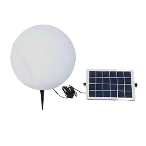 Solar Spherical Garden Lamp With Moonlike Design, Pe Material, Waterproof Floor Light For Outdoor Yard, Patio, Lawn, Pathway, Holiday Decoration