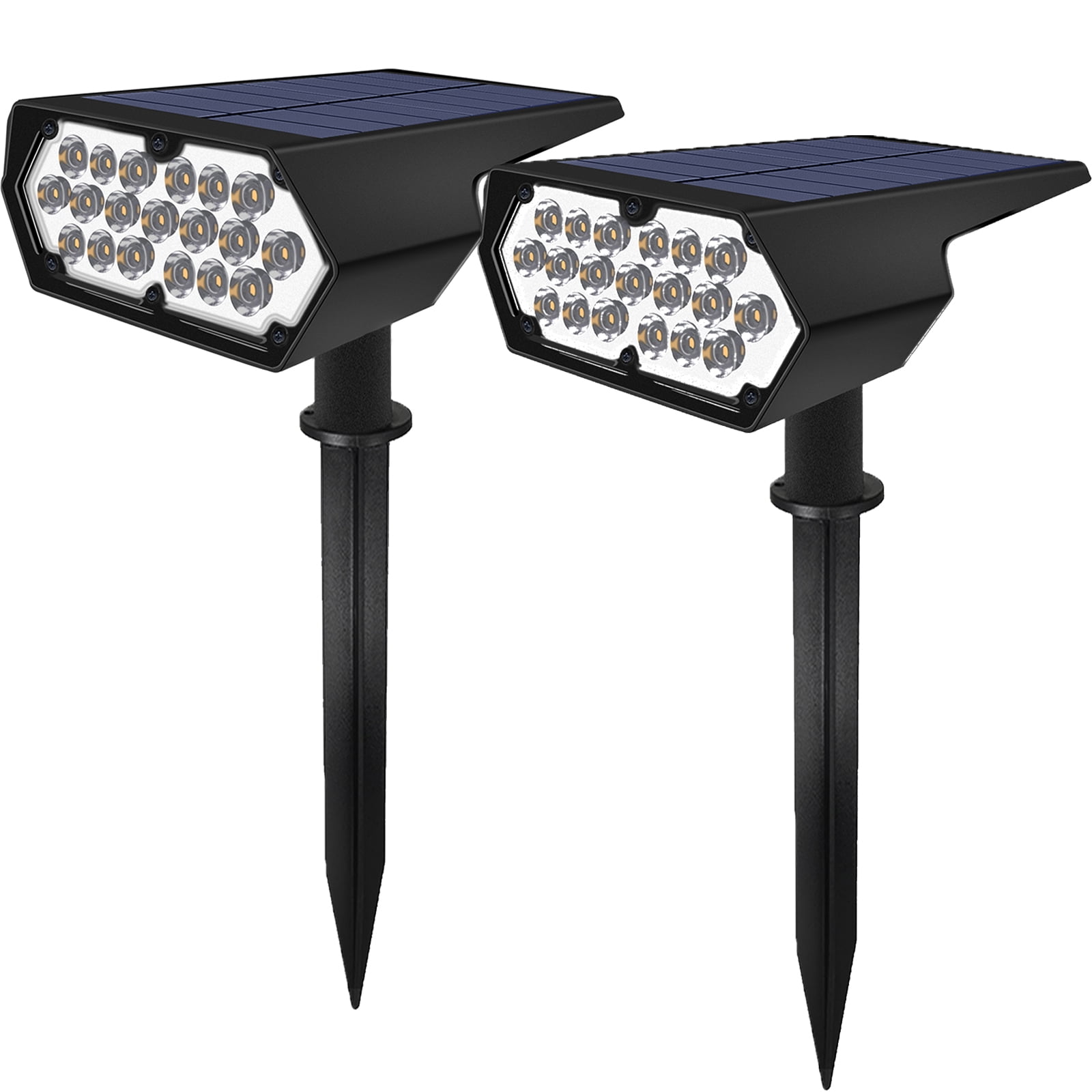 Solar Spot Light Outdoor, 19 LED Landscape Spotlight, IP65 Waterproof