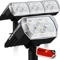Solar Spot Lights Outdoor, 4 Pack Brightest Solar Spot Lights For