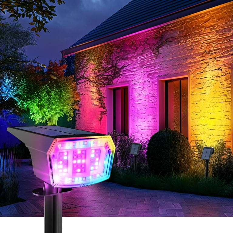 Colored solar flood lights deals