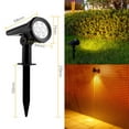 thumbnail image 1 of Solar Spot Lights Outdoor Waterproof for Flag, Palm Tree, Pole, Sign, Statue, Mailbox, Bright LED Outside Landscape Flood Spotlights for Yard, Garden, House, Backyard, Patio, 1 of 6