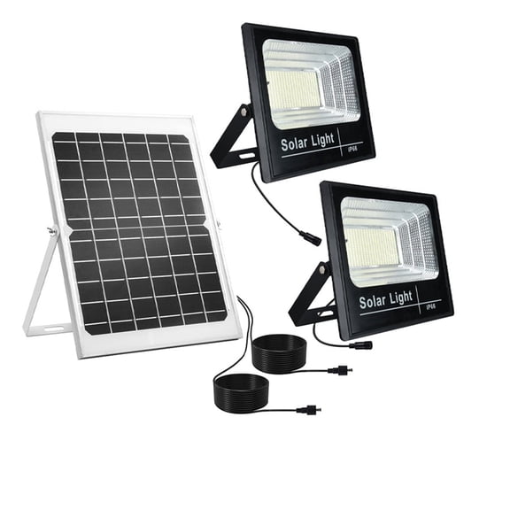 Solar Spotlight Flood Light Brighter With Aluminum Solar Panel Waterproof Solar Street Light With Remote Garden Wall Lamp - Wide Angle Beam