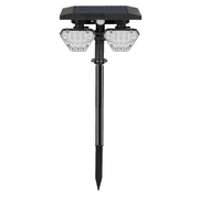 Solar Spotlight, Outdoor Double Head Spotlight, Adjustable Swivel, For Yard Access Porch