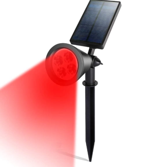 Solar Spotlights, 4 LED Multi-Use Outdoor Wall & Path Lights, Decorative for Garden, Lawn, Party & Christmas