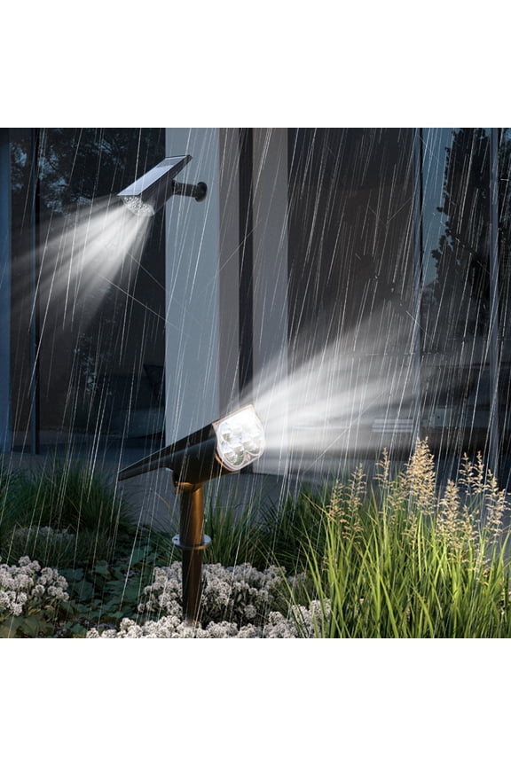Solar Spotlights Outdoor 2-in-1, Usupdd Wireless Solar Lights for Yard Garden, IP65 Waterproof LED Landscape Spot Light for Flag Pool Patio Walkway