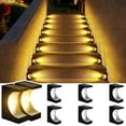 Solar Stair Lights 8 Pack Solar Step Lights Deck Post Lights Solar