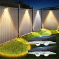 thumbnail image 1 of Solar Stair Lights Outdoor Black, RGB Color Changing, Waterproof, Auto Dusk to Dawn for Steps, 1 of 10