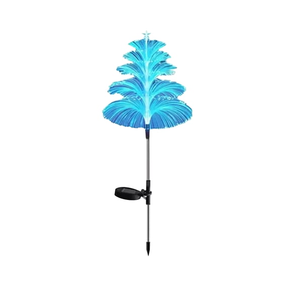 Solar Stake Light Fiber Optic Single Pack Outdoor DecorforYardsandGardens