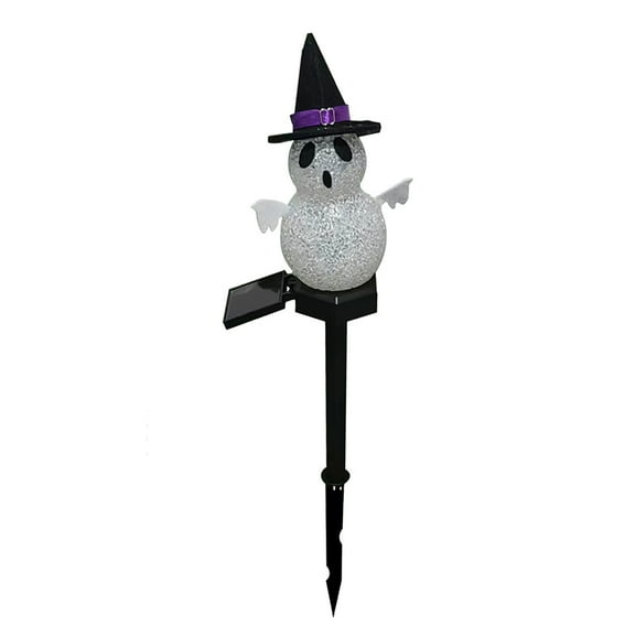 Solar Stake Lights, Halloween Decorations Outdoor Ghost Skeleton Pumpkin for Garden, Auto Dusk To Dawn Led Landscape Pathway Lights for Yard Walkway, Spooky Ambiance Fall Décor