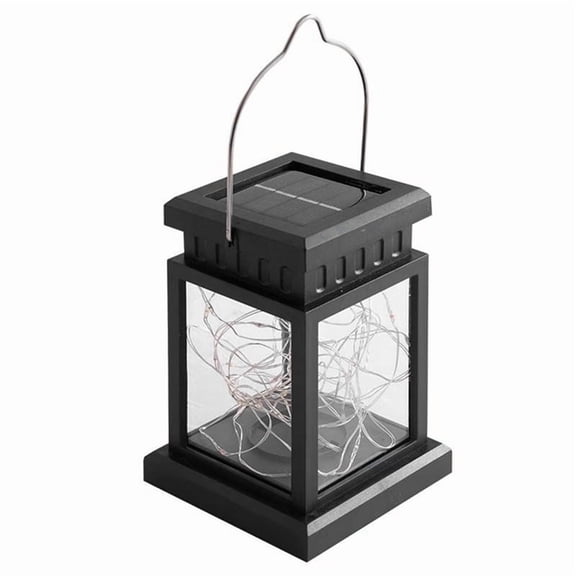 Solar Star Palace Decorative Lights Camping Landscape Garden Lights Garden Lights Portable Small Hanging Lights,B,1 * Solar Lights,Black