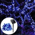 thumbnail image 1 of Solar Star String Lights 39Ft 100LED , 8 Modes Solar Powered Twinkle Fairy Lights, Waterproof Twinkle Lights for Outdoor, Gardens, Lawn Patio, Landscape, Christmas - Blue, 1 of 8