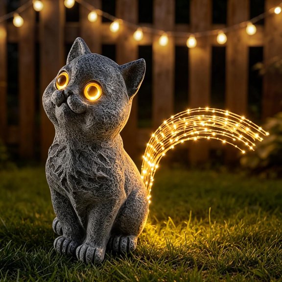 Solar Statue Outdoor Garden Decor-Idea for Mom Father Lovers