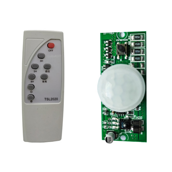 Solar Street Lamp Controller Circuit Board of PIR Human Body Induction Solar Lamp with Remote Control Function 3.2V 3.7V,1 * Human body sensing solar light circuit board 1 * Remote Control,As Shown