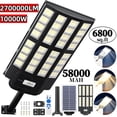 thumbnail image 1 of Gefolly Solar Street Light 10000W, 2700000 LM w/Remote Control & Motion Sensor IP67 Flood Security Lights for Road,Yard,Barn, 1 of 13