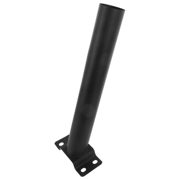 Homoyoyo Solar Street Light Pole Mounting Bracket, Black Galvanized Steel, Outdoor Use, Easy Installation
