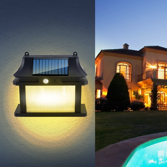 Solar Street Light Motion Sensor 150-250 Meters Range IP65 Waterproof Super Bright LED for Garden Garage Parking Lot Wall Mount Easy Install No Wiring Light Control Auto On Off Outdoor Security