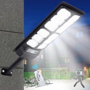 Solar Street Light Outdoor, 75000LM Motion Sensor Solar Parking Lot Street Lights, Dusk to Dawn Solar Securiy Flood Lights for Yard, Garden, Patio, Area Lightin