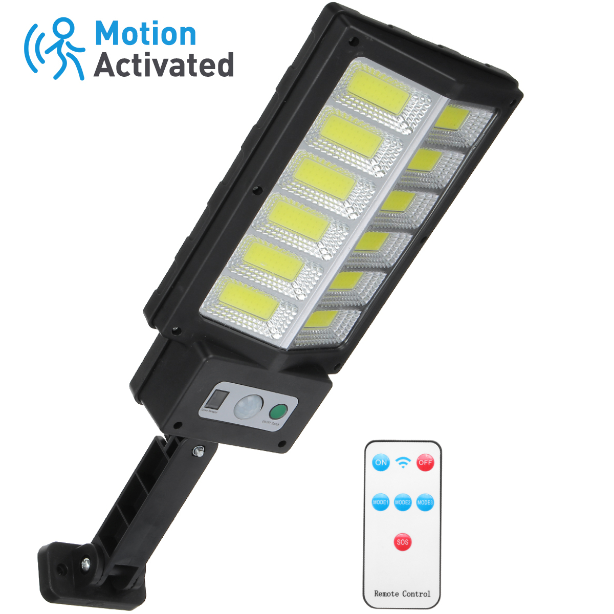 Ultra Bright Solar LED Street Light with PIR Sensor, Remote Control ...