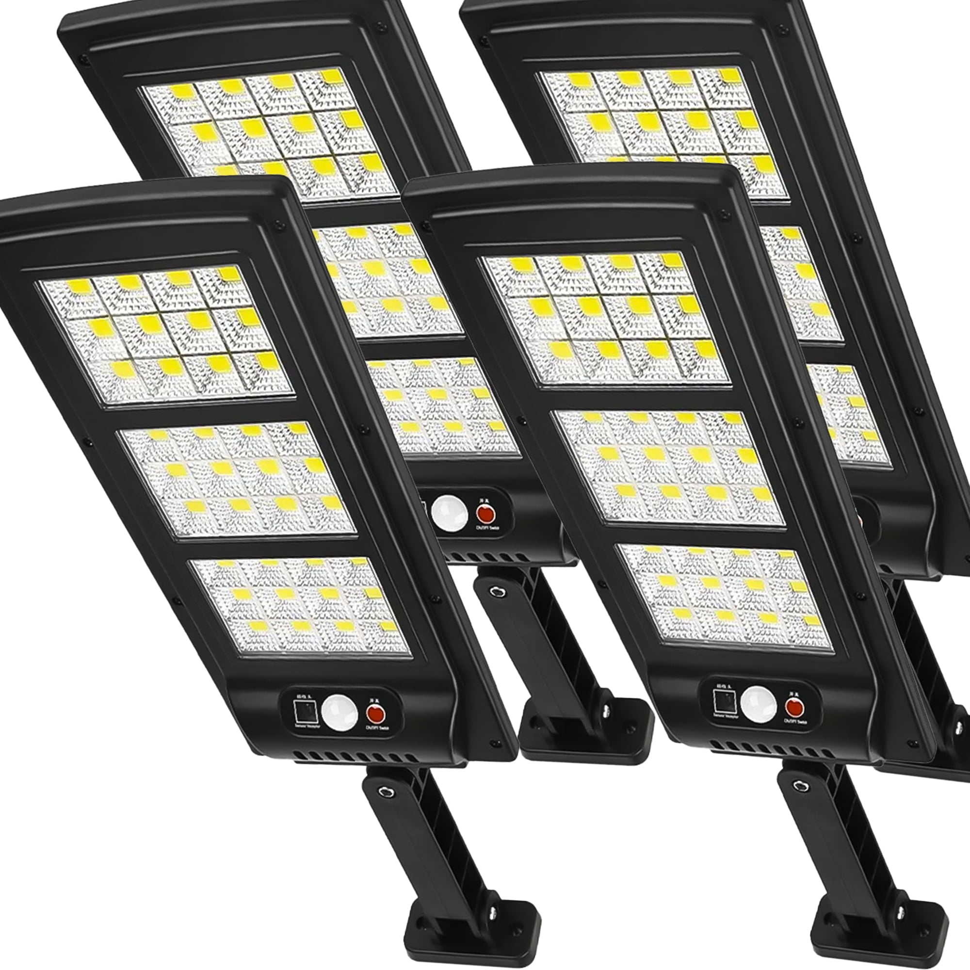 Solar Street Lights,180°Wide Angle Motion Sensor Solar Flood Light for Yard,Fence,Garden,Patio