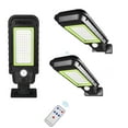 thumbnail image 1 of Solar Street Lights Outdoor 72LED Solar Parking lot Lights Remote Control Security Solar Motion Sensor Light with 3 Lighting Modes for Garden, Street,Patio,Path,Yard - 3 Pack, 1 of 8
