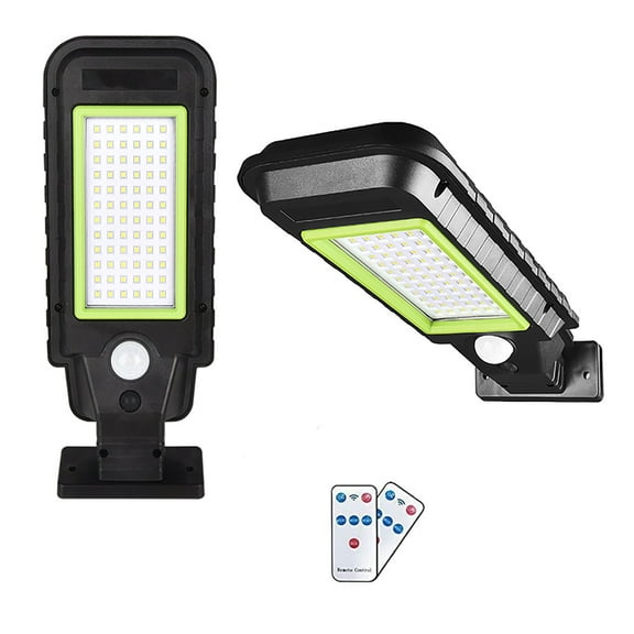 Solar Street Lights Outdoor 72LED Solar Parking lot Lights Remote Control Security Solar Motion Sensor Light with 3 Lighting Modes for Garden, Street,Patio,Path,Yard - 2 Pack