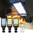 thumbnail image 1 of Solar Street Lights Outdoor, Dusk to Da-wn Solar Parking Lot Lights with 3 Modes Motion Sensor and Remote Control, Security IP65 Water-proof Commercial Solar Lights for Outside, Yard, Garage, 1 of 6