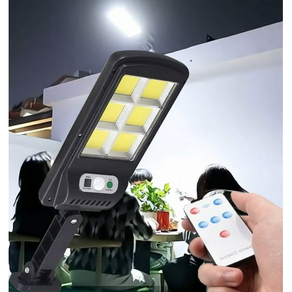Solar Street Lights Outdoor Remote Control Solar Parking Lights Wireless Motion Sensor Solar Security Wall Light With 3 Modes For Garden Street Yard UKHBMC | A
