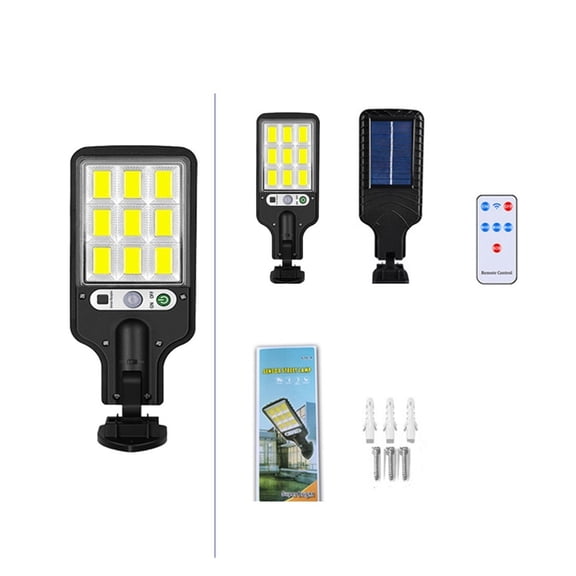 Solar Street Lights Outdoor, Solar Lamp With 3 Light Modes Waterproof Motion Sensor Security Lighting for Garden Patio Path Yard ,Easy to Install
