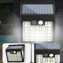 Solar Street Lights Outdoor Solar Powered Street Light,Motion Sensor LED Flood Light,IP65 Waterproof,Dusk to Dawn,for Parking Lot Driveway Yard Holiday Gifts