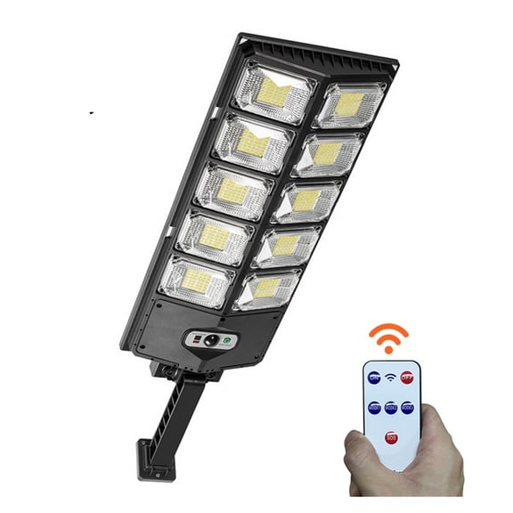 Solar Street Lights Outdoor Waterproof 8000LM High Brightness Dusk To Dawn LED Lamp With Motion Sensor Remote Control For Garden ,Easy to Install