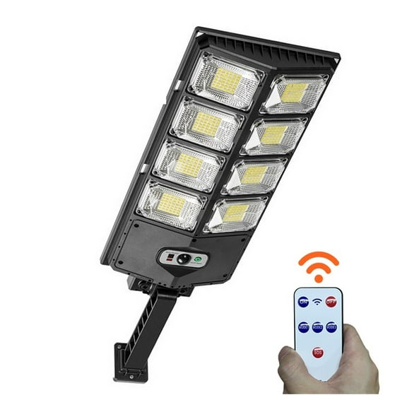 Solar Street Lights Outdoor Waterproof 8000LM High Brightness Dusk To Dawn LED Lamp With Motion Sensor Remote Control For Garden ,Easy to Install