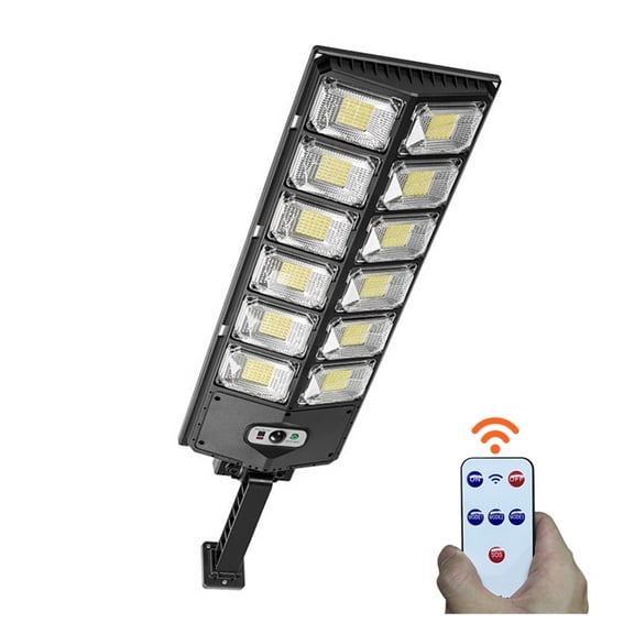 Solar Street Lights Outdoor Waterproof 8000LM High Brightness Dusk To Dawn LED Lamp With Motion Sensor Remote Control For Garden ,Easy to Install