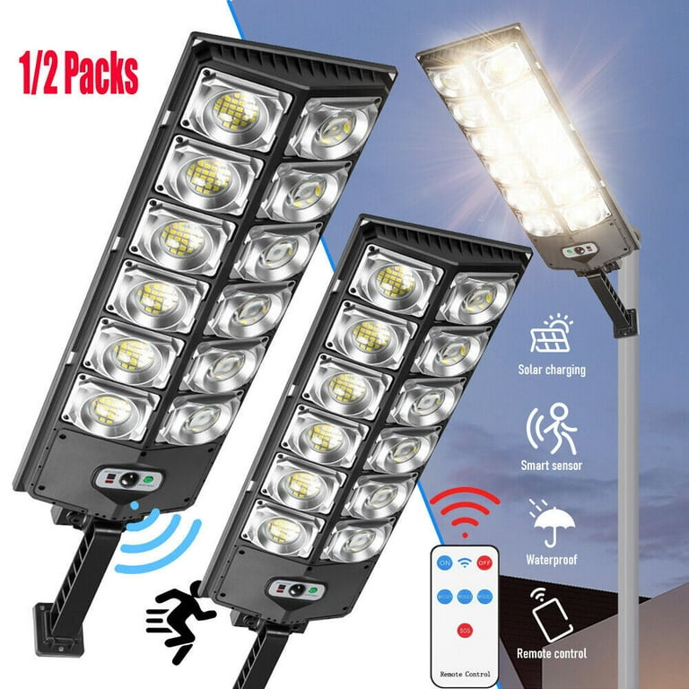 Kepeak LED Solar Street Light with Motion Sensor, Remote Control