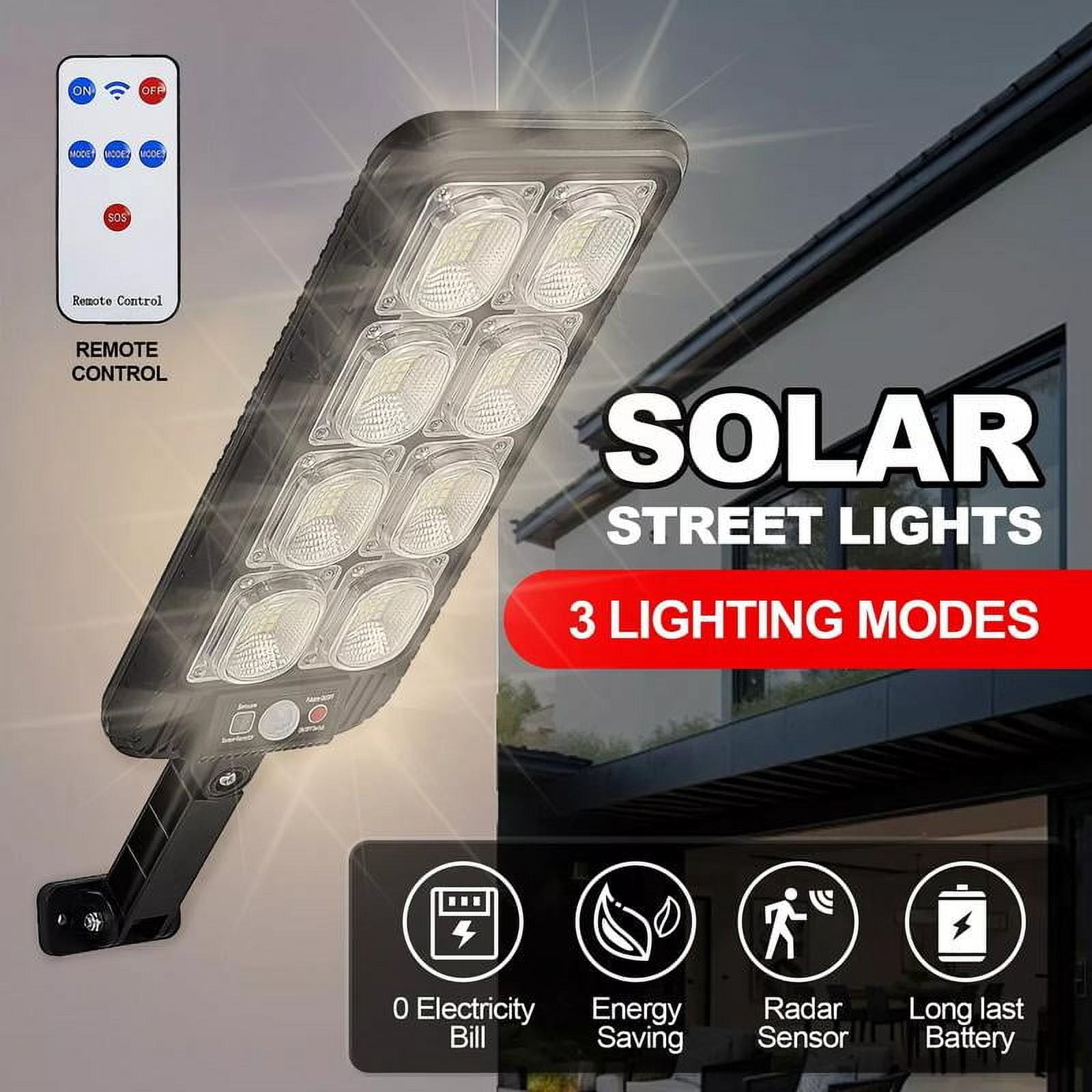 Solar Street Lights Outdoor Waterproof, Solar Powered Street Lights ...