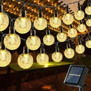 Solar String Lights Outdoor,39 Ft 100LED Solar Fairy Lights Waterproof,8 Modes Garden Lights for Garden,Home,Patio,Gazebo,Wedding,Party,Festival,DecorationWarm White
