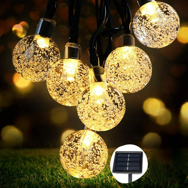 Solar powered globe string lights new arrivals